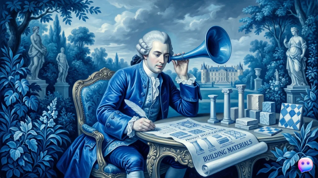 Building materials manufacturer reviewing updated product specifications in response to tariff changes, sales team alignment